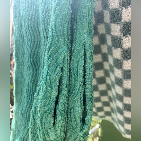 Vintage Terry Cloth Robe long thick zip front large - Picture 15 of 16